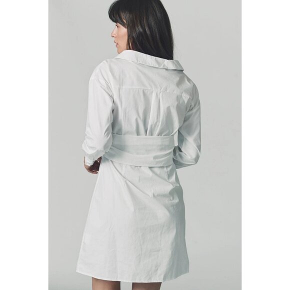 Anthropologie Hackney Shirt Dress Mini Midi Coastal Beach Quiet Luxury Old Money - Picture 3 of 11